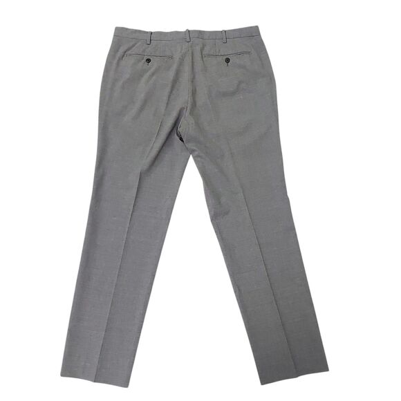 Uniqlo Pants Mens 36x31 Gray Premium Wool Flat Front Straight Leg Super 110's - Picture 5 of 11